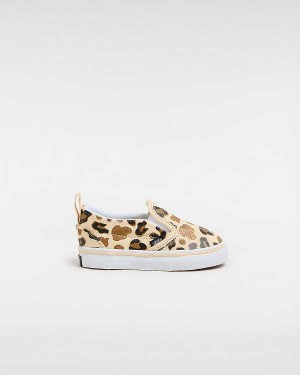 Kids' Vans Hook and loop (1-4 Years) Slip On Shoes Brown Malaysia | VN5193687