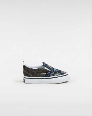 Kids' Vans Hook and loop (1-4 Years) Slip On Shoes Multicolor Malaysia | VN7281496