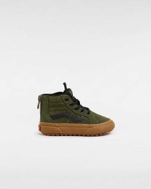 Kids' Vans MTE Sk8-Hi Zip (1-4 Years) Sneakers Green Malaysia | VN7150682