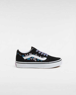 Kids' Vans Old Skool (4-8 Years) Sneakers Black Malaysia | VN5862704