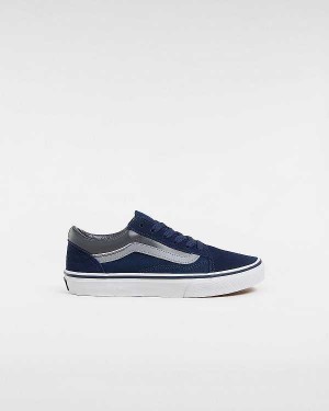 Kids' Vans Old Skool (8-14 Years) Sneakers Blue Malaysia | VN2175840