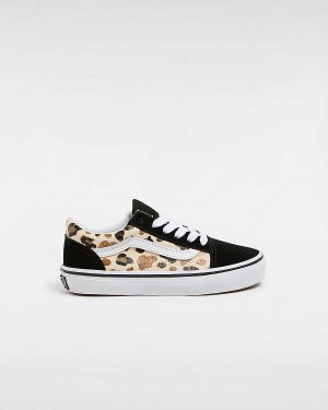 Kids' Vans Old Skool Glitter (4-8 Years) Sneakers Black Malaysia | VN6957842