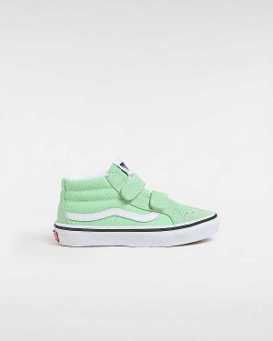 Kids' Vans SK8-Mid Reissue (4-8 years) Sneakers Green Malaysia | VN5734692