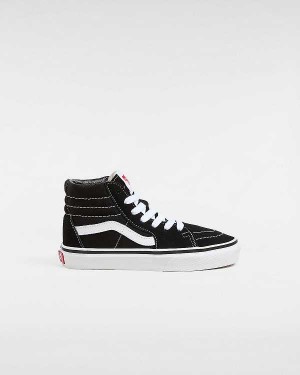 Kids' Vans Sk8-Hi (4-8 years) Sneakers Black Malaysia | VN0547329