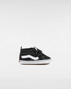 Kids' Vans Sk8-Hi Crib (0-1 year) Sneakers Black Malaysia | VN1354709