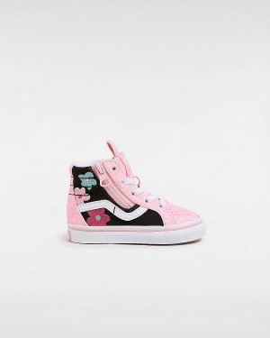 Kids' Vans Sk8-Hi Reissue Side Zip Glitter (1-4 Years) Sneakers Multicolor Malaysia | VN6089351