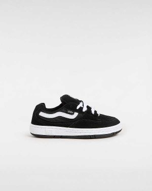 Kids' Vans Speed (8-14 years) Skate Shoes Black Malaysia | VN3265170