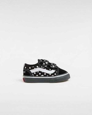 Kids' Vans Vans X Papergirl Old Skool Hook and Loop (1-4 Years) Sneakers Black Malaysia | VN7406281