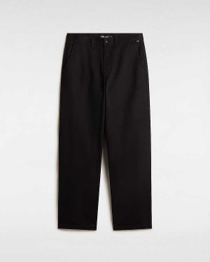 Men Vans Authentic Chino Baggy Pants Black Malaysia | VN4380672