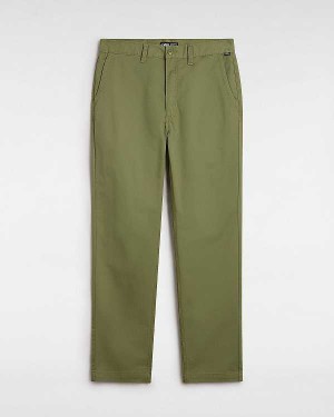 Men Vans Authentic Chino Relaxed Pants Green Malaysia | VN6740582