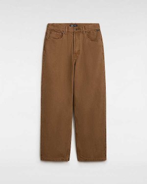 Men Vans Check-5 Baggy Pants Brown Malaysia | VN4708692
