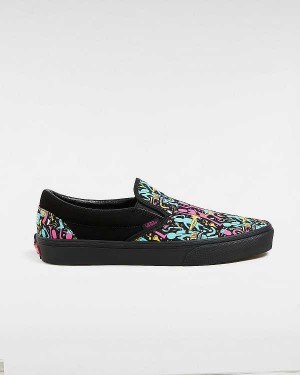Men Vans Classic Slip On Shoes Black Malaysia | VN2450138
