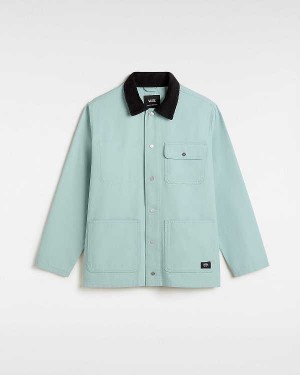 Men Vans Drill Chore Coat Blue Malaysia | VN1485079