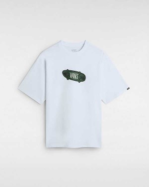 Men Vans Flipside Loose T Shirts White Malaysia | VN8762941