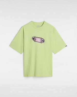 Men Vans Flipside Loose T Shirts Yellow Malaysia | VN9341758