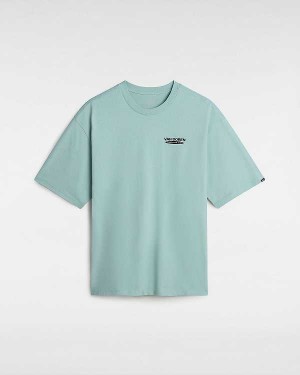 Men Vans Fun GFX Loose T Shirts Blue Malaysia | VN6983572