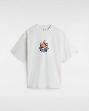 Men Vans Goldfish T Shirts White Malaysia | VN2419637