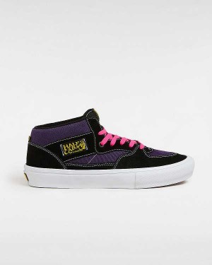 Men Vans Half Cab Skate Shoes Black Malaysia | VN2164035