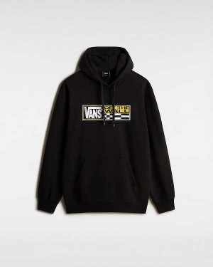 Men Vans Hi Stretch Hoodie Black Malaysia | VN8521706