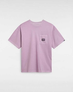 Men Vans Hyper Patch Pocket T Shirts Purple Malaysia | VN2410653