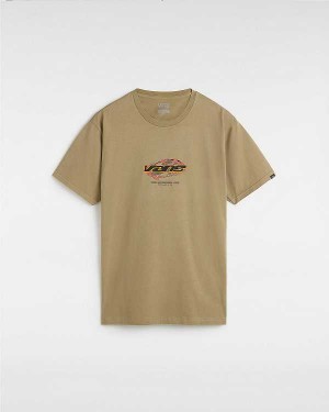 Men Vans Ignitions T Shirts Brown Malaysia | VN8126435