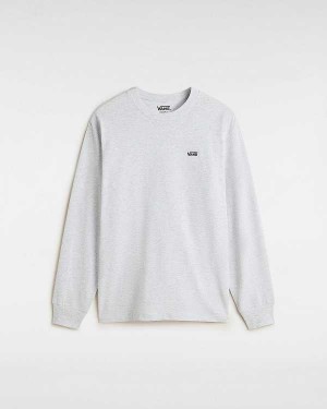 Men Vans Left Chest Embroidered Logo T Shirts Grey Malaysia | VN4527083