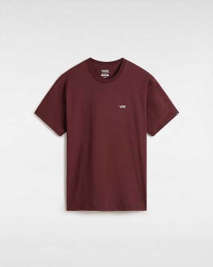 Men Vans Left Chest Logo T Shirts Brown Malaysia | VN4238751