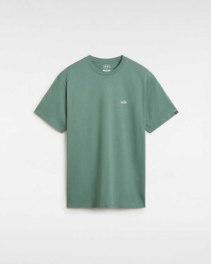 Men Vans Left Chest Logo T Shirts Green Malaysia | VN4150937