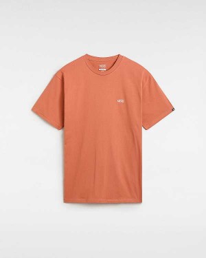 Men Vans Left Chest Logo T Shirts Orange Malaysia | VN6725493