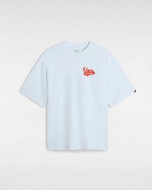 Men Vans Linea Loose T Shirts White Malaysia | VN0569471