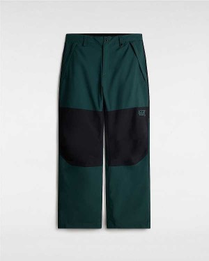 Men Vans MTE Hellbound Pants Black / Green Malaysia | VN3596217