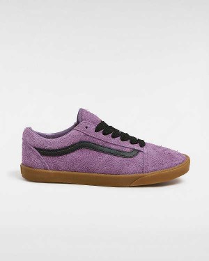 Men Vans Old Skool Lowpro Hairy Suede Sneakers Purple Malaysia | VN5689712