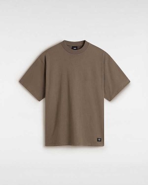 Men Vans Original Standards T Shirts Brown Malaysia | VN8439207