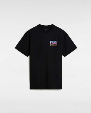 Men Vans Palm Cheers Classic T Shirts Black Malaysia | VN7243908