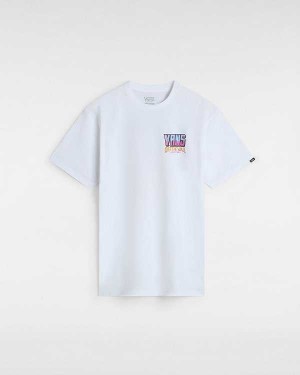 Men Vans Palm Cheers Classic T Shirts White Malaysia | VN0871263
