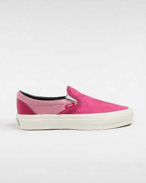 Men Vans Premium 98 Satin Slip On Shoes Black Malaysia | VN8603741