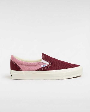 Men Vans Premium 98 Slip On Shoes Pink Malaysia | VN0354918
