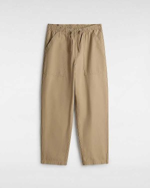 Men Vans Premium Easy Trouser Pants Beige Malaysia | VN0467185