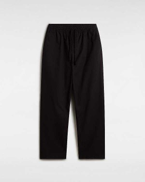 Men Vans Range Baggy Tapered Elastic Waist Pants Black Malaysia | VN9728430