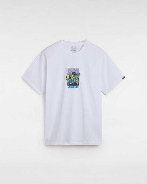 Men Vans Robbie T Shirts White Malaysia | VN7581306