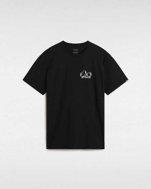 Men Vans Scuttle T Shirts Black Malaysia | VN8975301