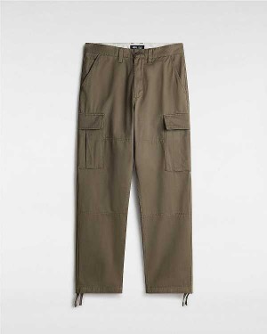 Men Vans Service Cargo Loose Tapered Pants Brown Malaysia | VN4395216