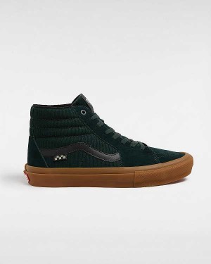 Men Vans Sk8-Hi Skate Shoes Green Malaysia | VN4029761