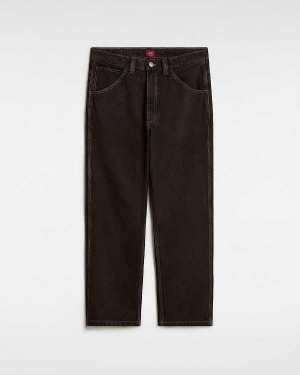 Men Vans Skate Check-5 Loose Pants Brown Malaysia | VN6924701