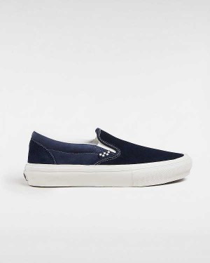 Men Vans Skate Slip On Shoes Blue Malaysia | VN3726540