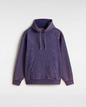 Men Vans Skate Tribal Hoodie Purple Malaysia | VN3061258