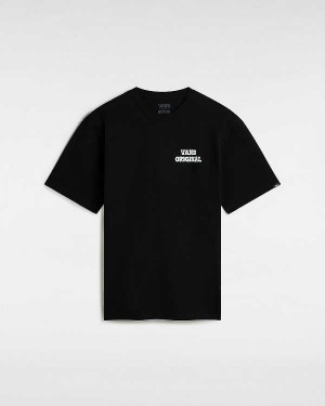 Men Vans Skull Void Classic T Shirts Black Malaysia | VN0243865