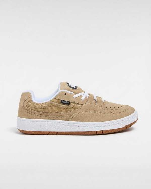 Men Vans Speed LS Skate Shoes Beige Malaysia | VN7402869