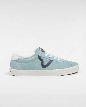 Men Vans Sport Low Suede Sneakers Blue Malaysia | VN3968170