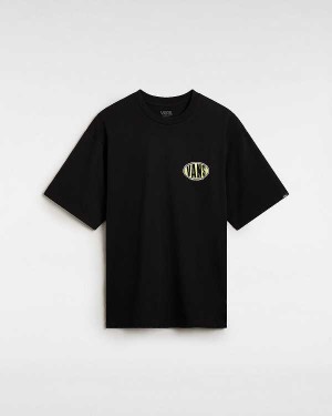 Men Vans Spray On T Shirts Black Malaysia | VN7351642